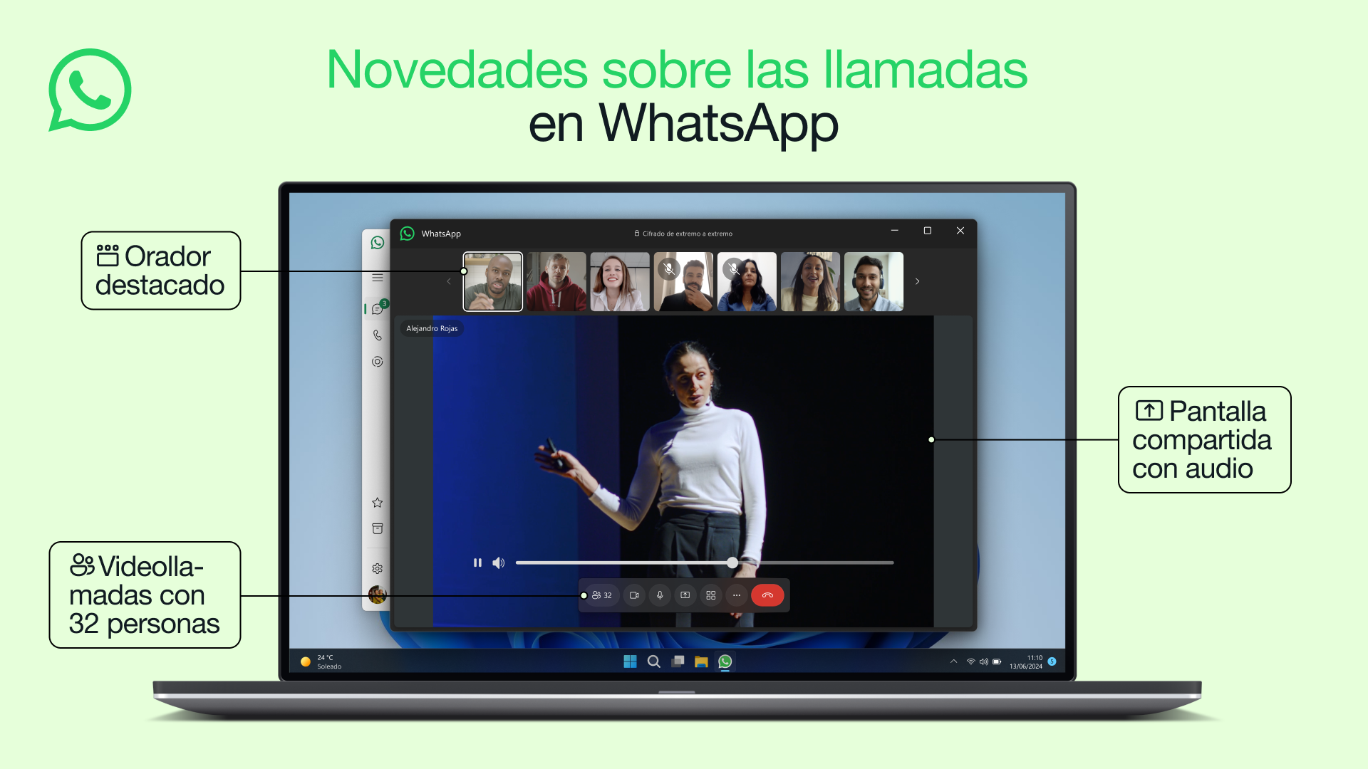 Llamadas en WhatsApp.