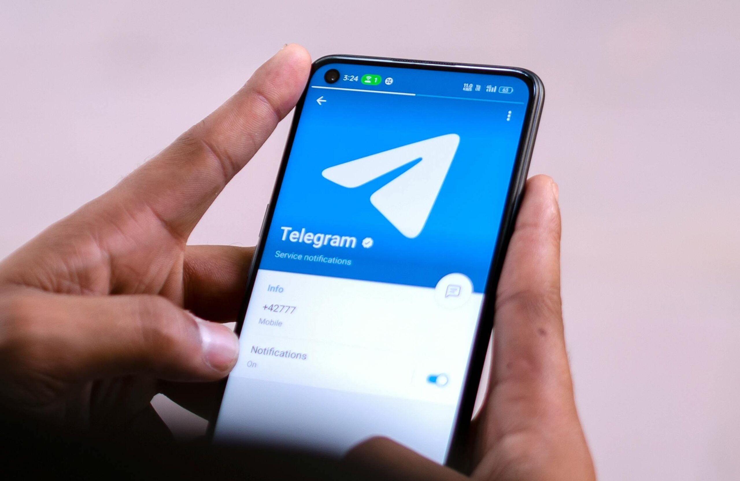 Telegram con navegador web.